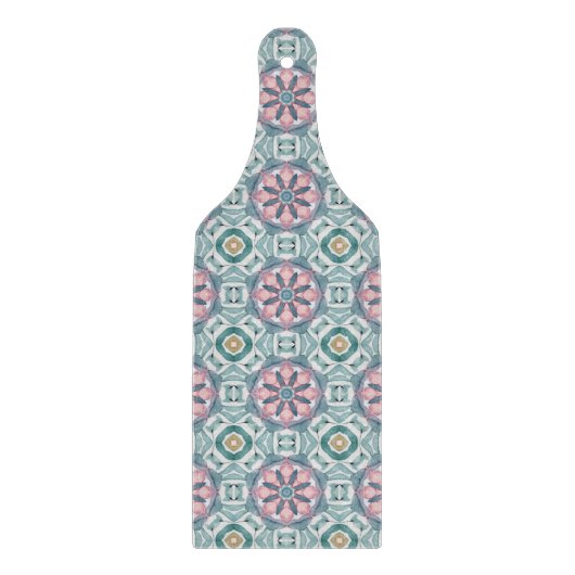 Blush Meadow Tile - Aquarellblume Schneidebrett (Vorderseite)