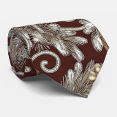 Blush Metallic Christmas Ornament & Snowflake Krawatte (Gerollt)