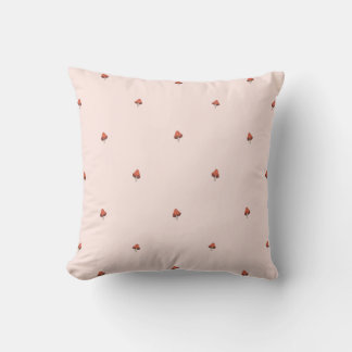 Blush Minimal Mushroom Geometric Nursery Pillow Kissen