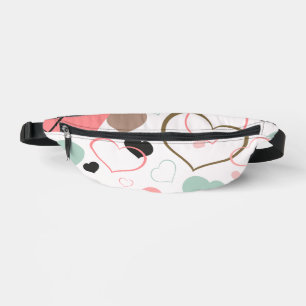 Blush Mint Hearts Bauchtasche