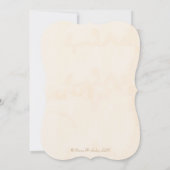 Blush Mit Monogramm Heart Two Coffee Cups Hochzeit Einladung (Rückseite)