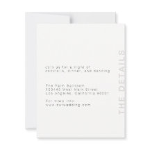 Blush Modern Enclosure Card