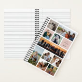 Blush Modern Gallery 10 Foto Collage Notebook Notizblock (Innen)
