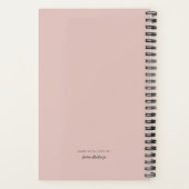 Blush Modern Gallery 10 Foto Collage Notebook Notizblock (Rückseite)