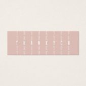 Blush Modern Small Business Danke Karte (Vorderseite)