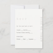Blush Modern Wedding RSVP Card (Vorderseite)
