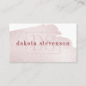 Blush | Moderne Rot-Rot-Rosa-Farbe Visitenkarte (Vorderseite)