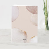 Blush Moderner Glitzer Formen Foto Frohe Weihnacht Karte (Rückseite)