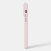 Blush Monogram Elegant iPhone Hülle (Linke Seite)