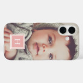 Blush Monogram Overlay | Foto Case-Mate iPhone Hülle (Rückseite (Horizontal))