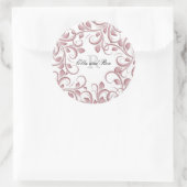 Blush Monogram Wedger Stickers & Umschlag Aufklebe (Tasche)