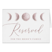 Blush Moon. Celestial Wedding Reserviert Table Sig (Vorderseite (Horizontal))