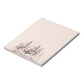 Blush Moon Purple Trees Notizblock (Rotiert)