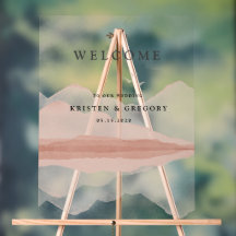 Blush Mountain Range Landschaft Hochzeit