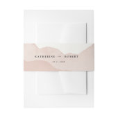 Blush Mountain Range Landschaft Hochzeit Einladungsbanderole (Vorderseite Beispiel)