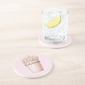 Blush Movie Time Popcorn Getränkeuntersetzer (Seite)