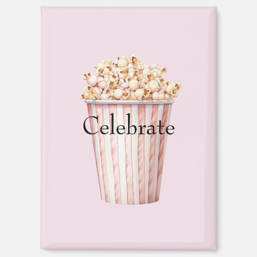Blush Movie Time Popcorn Magnet (Vorderseite)