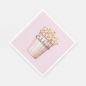 Blush Movie Time Popcorn Serviette (Ecke)