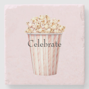 Blush Movie Time Popcorn Steinuntersetzer