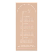 Blush Multi Foto Arch Beauty Business Price List Werbekarte (Hinten)