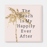 Blush Muschel Glam Gold Glitzer Palm Tree