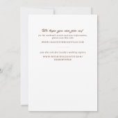 Blush Nash Bash Cowgirl Boot Junggeselinnen-Abschi Einladung (Rückseite)