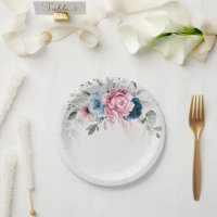 Blush Navy Blue Soft Pastel Pink Blues Hochzeit