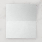 Blush Navy Blue Soft Pastel Pink Blues Hochzeit Platzkarte (Innenseite Aufgefaltet)