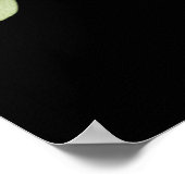 BLUSH NAVY BURGUNDY PROTEA FLORAL BUSINESS POSTER (Ecke)