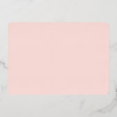 Blush Navy Gold Butterfly Bridal Dusche Folieneinladung (Rückseite)