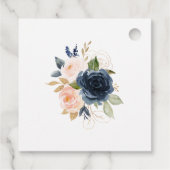 Blush & Navy Kentucky Derby Wedding Geschenkanhänger (Rückseite)