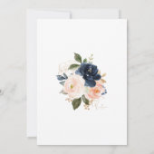 Blush & Navy Kentucky Derby Wedding Save the Date Einladung (Rückseite)