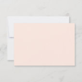 Blush Neutral Floral Danke Notizkarte (Rückseite)