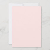Blush Neutral Raffinierte klassische Hochzeitseinl Einladung (Rückseite)