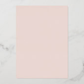 Blush Noir Let's Get Lit Retro Christmas Party Folieneinladung (Rückseite)