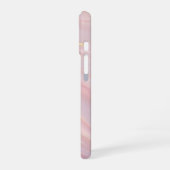 Blush Opaline – Luxus-Rosa-&-Gold-Marmor iPhone 16 Hülle (Linke Seite)