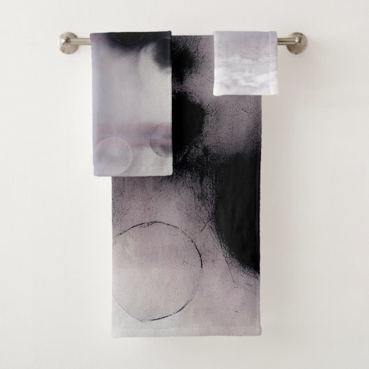 Blush Orbit Abstract Badhandtuch Set (Insitu)