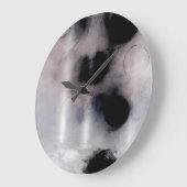 Blush Orbit Abstract Große Wanduhr (Winkel)