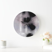 Blush Orbit Abstract Große Wanduhr (Zuhause)