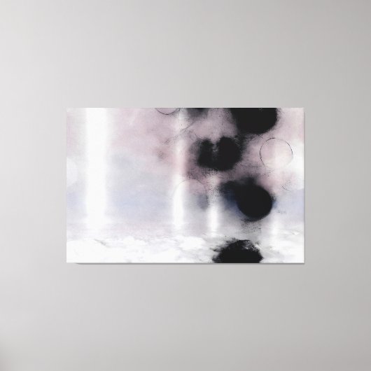 Blush Orbit Abstract Leinwanddruck (Vorderseite)