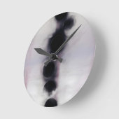 Blush Orbit Abstract Runde Wanduhr (Winkel)