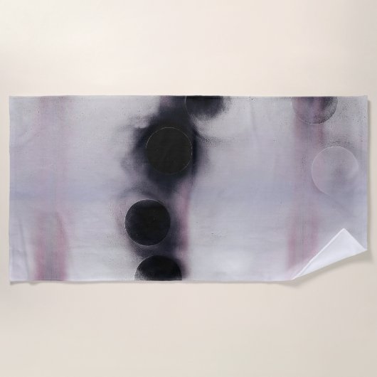 Blush Orbit Abstract Strandtuch (Vorderseite)