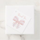 Blush Oversize Bow Brautparty Vielen Dank Geschenkanhänger (Beispiel)