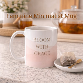 Blush Painted Bloom Classic Mug, 11 oz Kaffeetasse