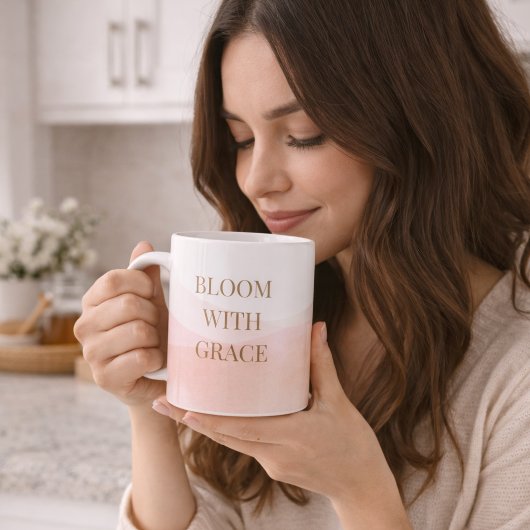 Blush Painted Bloom Classic Mug, 11 oz Kaffeetasse