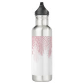 Blush Palm Blätter Finesse 2 #tropical #art Edelstahlflasche (Rechts)