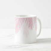 Blush Palm Blätter Finesse 2 #tropical #art Kaffeetasse (VorderseiteRechts)
