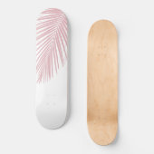 Blush Palm Blätter Finesse 2 #tropical #art Skateboard (Vorderseite)