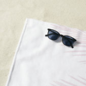 Blush Palm Blätter Finesse 2 #tropical #art Strandtuch (Beispiel)