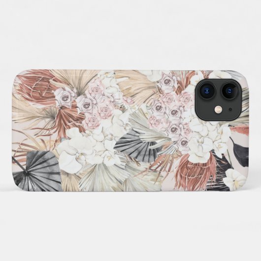 Blush Pampas Grass Floral Tropischer Dschungel Case-Mate iPhone Hülle (Rückseite (Horizontal))